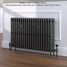 CI-RC660-20-MET-PEWTER-LS01 - Richmond 4 Column Victorian Cast Iron Radiator H660mm x W1826mm CI-RC660-20-MET-PEWTER-LS01 - Richmond 4 Column Victorian Cast Iron Radiator H660mm x W1826mm